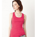 Bella+Canvas Women's 2x1 Rib Racerback Longer Length Tank Top